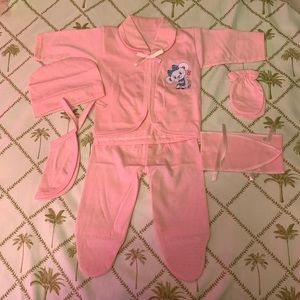 New 7pc pink 100% cotton